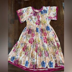 Matilda Jane Dress with Pink and Blue Accents